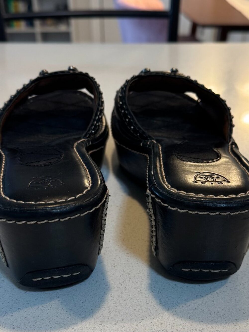 Y2K vintage Ariat western wedge slides - Picture 5 of 6